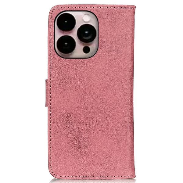 KHAZNEH iPhone 14 Pro Plånboksfodral Retro - Rosa