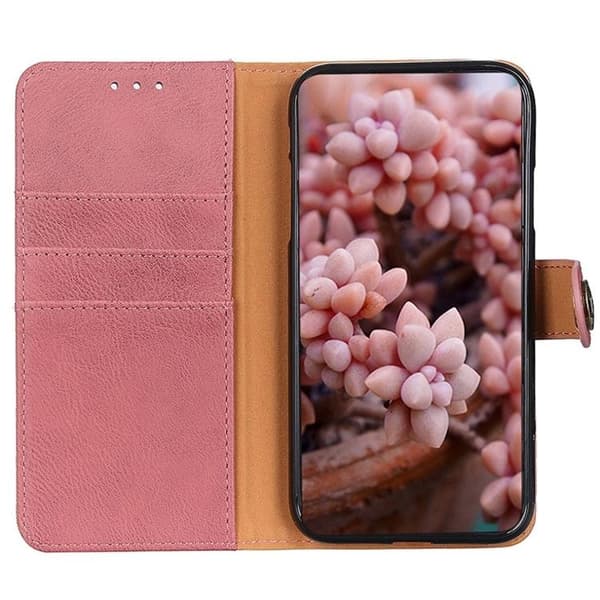 KHAZNEH iPhone 14 Pro Plånboksfodral Retro - Rosa