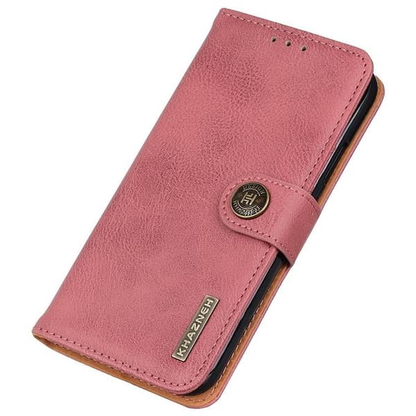 KHAZNEH iPhone 14 Pro Plånboksfodral Retro - Rosa