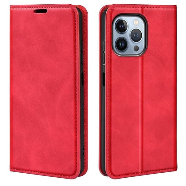 Folio iPhone 14 Pro Plånboksfodral - Röd