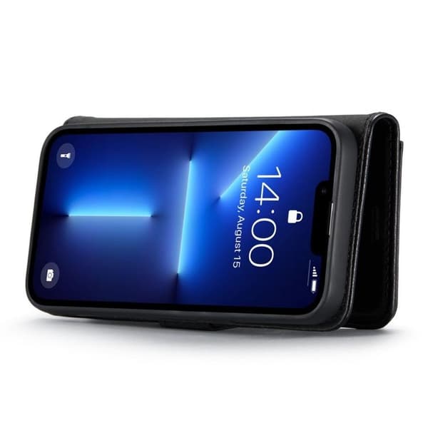 DG.MING iPhone 14 Pro Max Plånboksfodral Split Detachable Flip - Svart