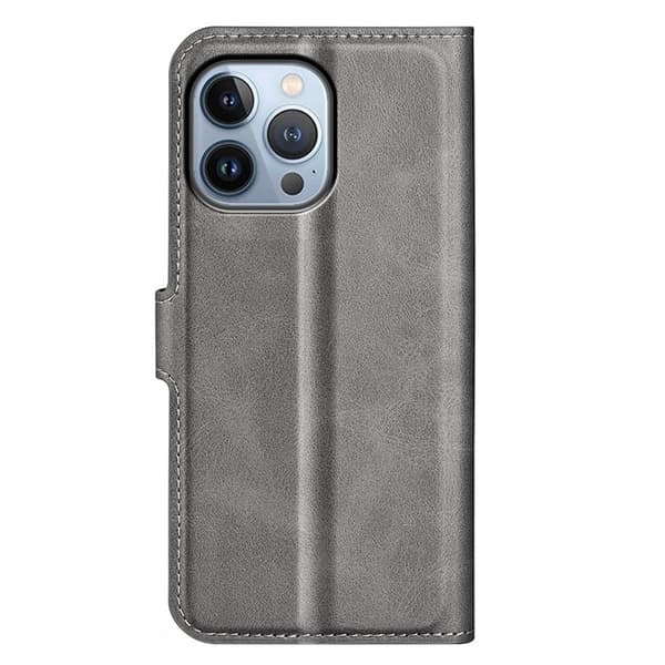 Flip Folio iPhone 14 Pro Max Plånboksfodral - Grå