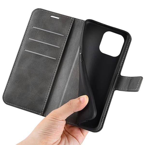 Flip Folio iPhone 14 Pro Max Plånboksfodral - Grå
