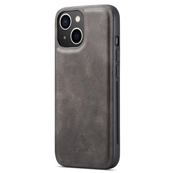 DG.MING iPhone 14 Plus Plånboksfodral Split Detachable Flip - Grå