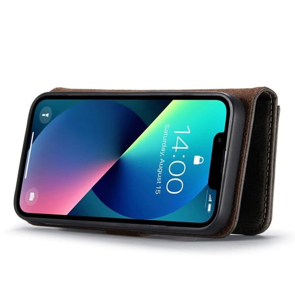 DG.MING iPhone 14 Plus Plånboksfodral Split Detachable Flip - Grå