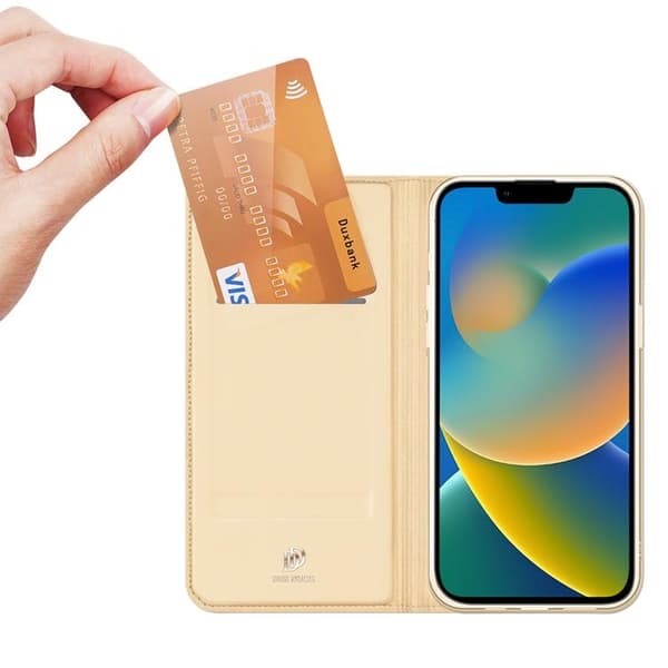Dux Ducis iPhone 14 Plus mobilfodral Skin Series Holster - Guld