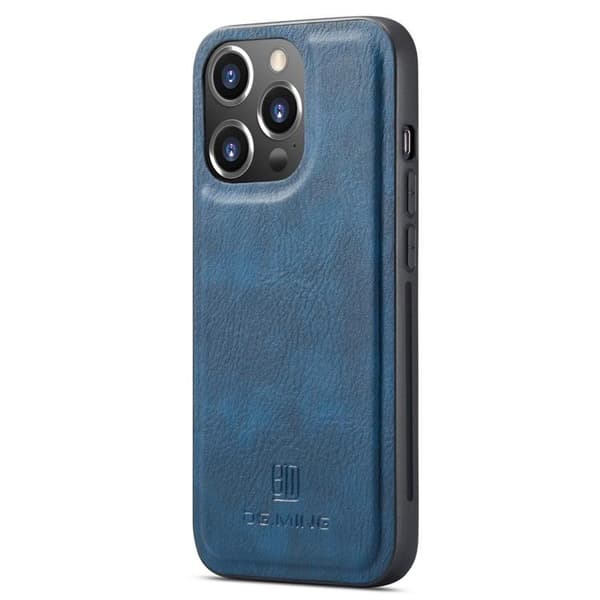 DG.MING iPhone 14 Pro Plånboksfodral Split Detachable Flip - Blå