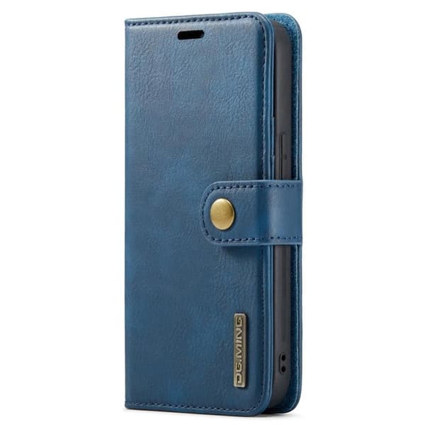 DG.MING iPhone 14 Pro Plånboksfodral Split Detachable Flip - Blå
