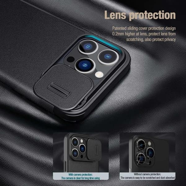 Nillkin iPhone 14 Pro Plånboksfodral QinPro - Blå