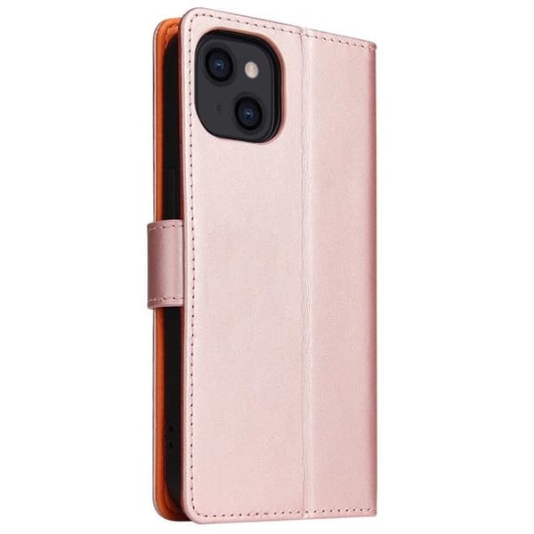 iPhone 14 Pro Plånboksfodral Dual Flip - Rosa Guld