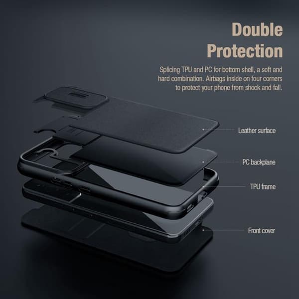 Nillkin iPhone 14 Plus Plånboksfodral QinPro - Blå