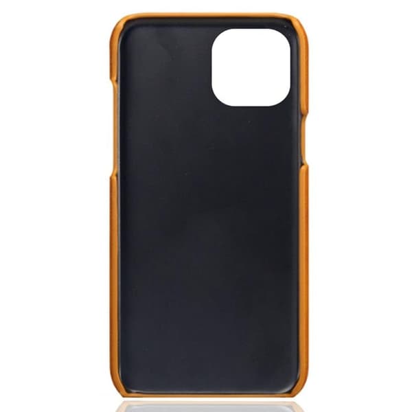 iPhone 14 Plus Skal Korthållare PU Läder - Orange