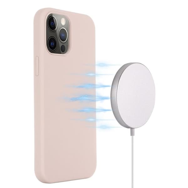 iPhone 14 Pro Skal Magsafe Silicone Ultra Slim - Rosa