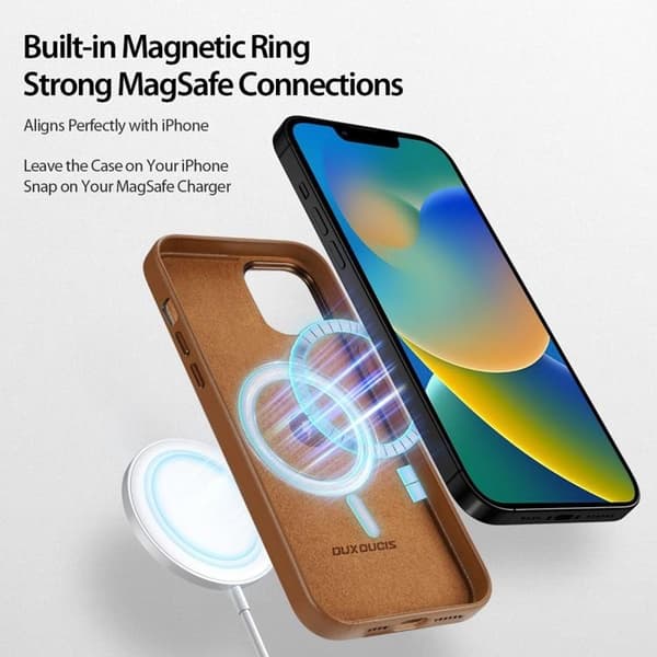 Dux Ducis iPhone 14 Plus Skal MagSafe Grit - Brun