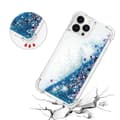 Miniatyrbild 5 av 6: iPhone 14 Pro Skal Liquid Floating Glitter - Blå
