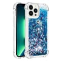 Miniatyrbild 1 av 6: iPhone 14 Pro Skal Liquid Floating Glitter - Blå