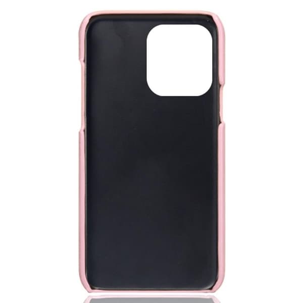 iPhone 14 Pro Skal Korthållare PU Läder - Rosa Guld