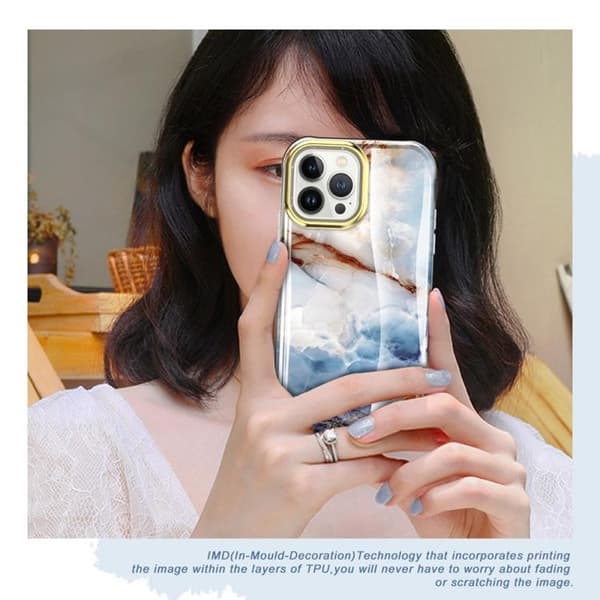 iPhone 14 Pro Skal 360 Marble - Brun