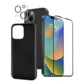 Miniatyrbild 1 av 5: [3-PACK] BOOM iPhone 14 Plus Skal Kameralinsskydd i Härdat glas Svart