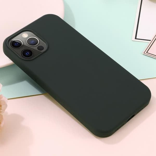 iPhone 14 Pro Max Skal Magsafe Silicone Ultra Slim - Mörkgrön