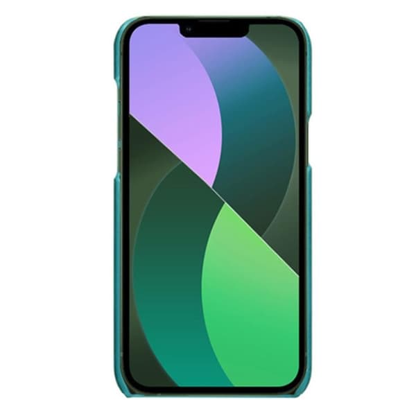 iPhone 14 Plus Skal Korthållare PU Läder - Grön