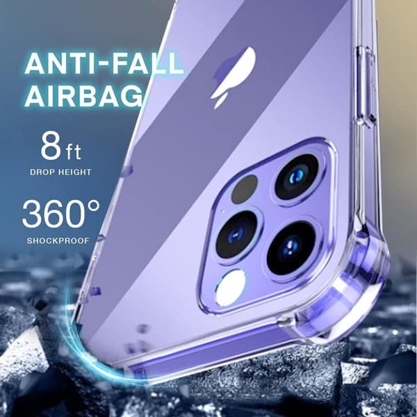 Anti-drop TPU iPhone 14 Pro Skal - Transparent