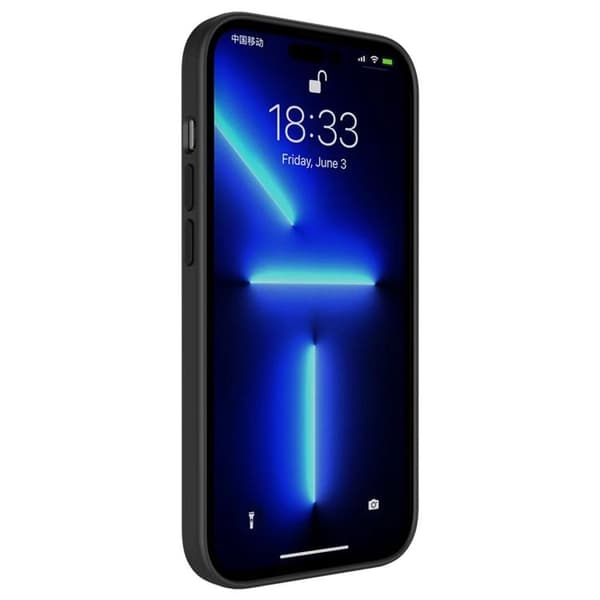 iPhone 14 Pro Skal Liquid Silicone - Svart