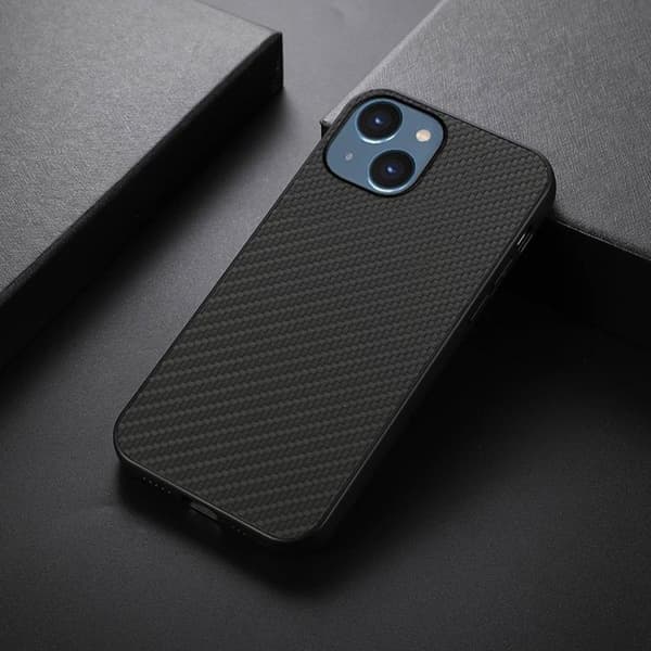 iPhone 14 Plus Skal Carbon Fiber - Svart