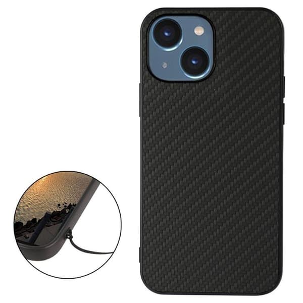 iPhone 14 Plus Skal Carbon Fiber - Svart