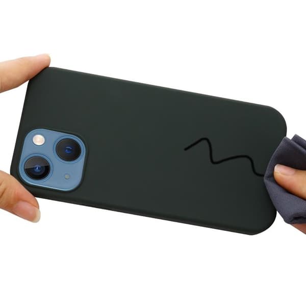 iPhone 14 Plus Skal Magsafe Silicone Ultra Slim - Mörkgrön