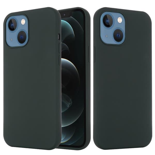 iPhone 14 Plus Skal Magsafe Silicone Ultra Slim - Mörkgrön