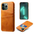 Miniatyrbild 5 av 5: iPhone 14 Pro Skal Korthållare PU Läder - Orange