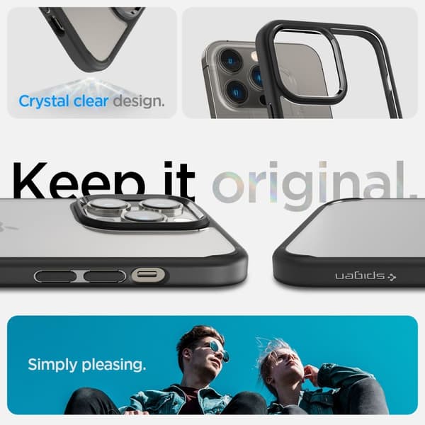 Spigen iPhone 14 Pro Max Skal Ultra Hybrid - Matte Svart