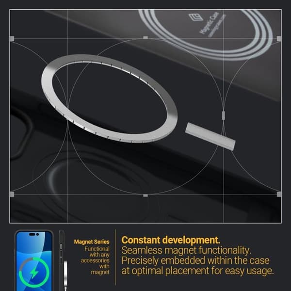 Spigen iPhone 14 Pro Magsafe Skal Caseology Parallax - Matte Svart