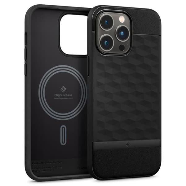 Spigen iPhone 14 Pro Magsafe Skal Caseology Parallax - Matte Svart