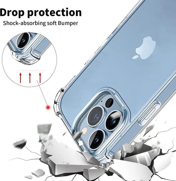 BOOM iPhone 14 Pro Skal ShockProof - Clear