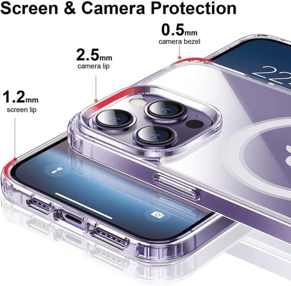 BOOM iPhone 14 Pro Max Skal Magsafe - Transparent