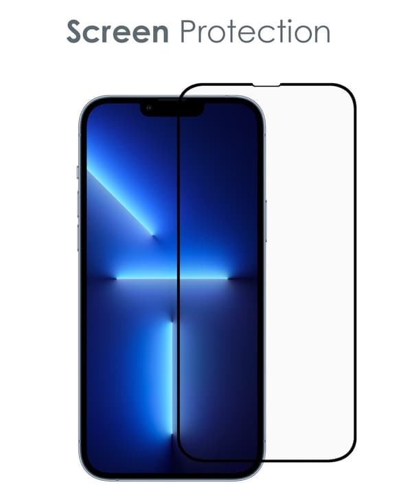 [3-PACK] BOOM iPhone 14 Skal Kameralinsskydd i Härdat glas Svart