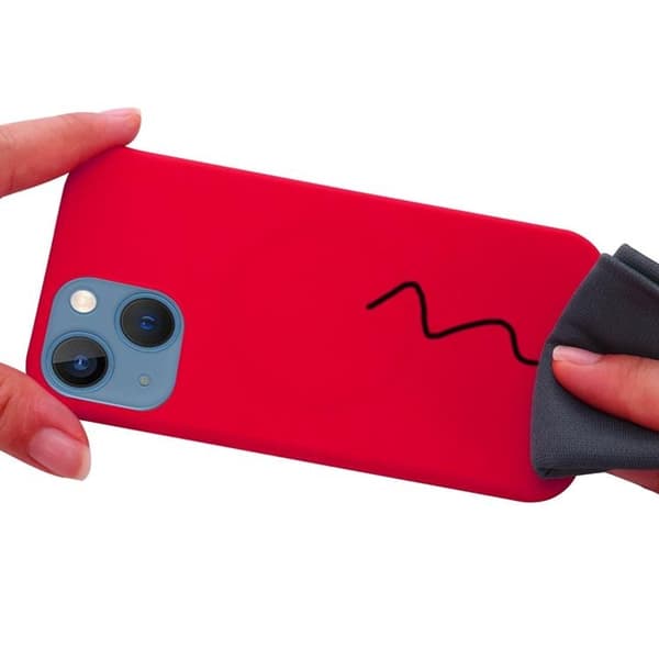 iPhone 14 Skal Magsafe Silicone Ultra Slim - Skrikrosa