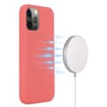Miniatyrbild 2 av 6: iPhone 14 Pro Max Skal Magsafe Silicone Ultra Slim - Skrikrosa