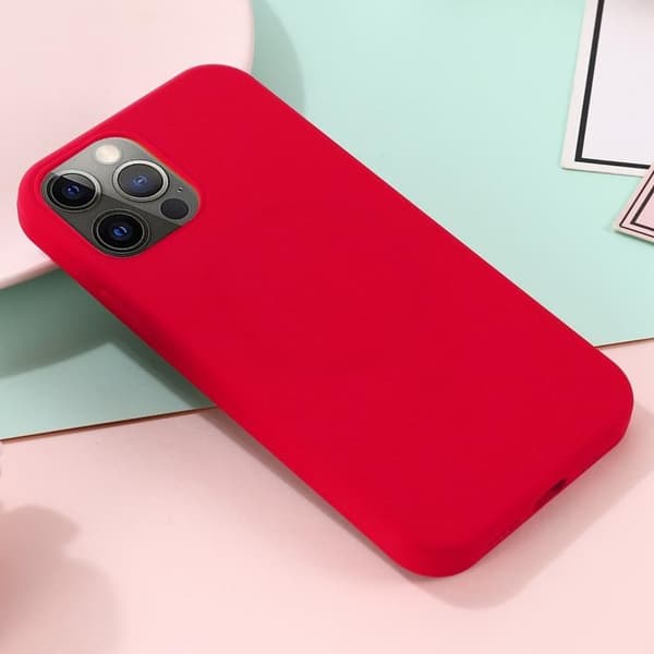 iPhone 14 Pro Max Skal Magsafe Silicone Ultra Slim - Röd