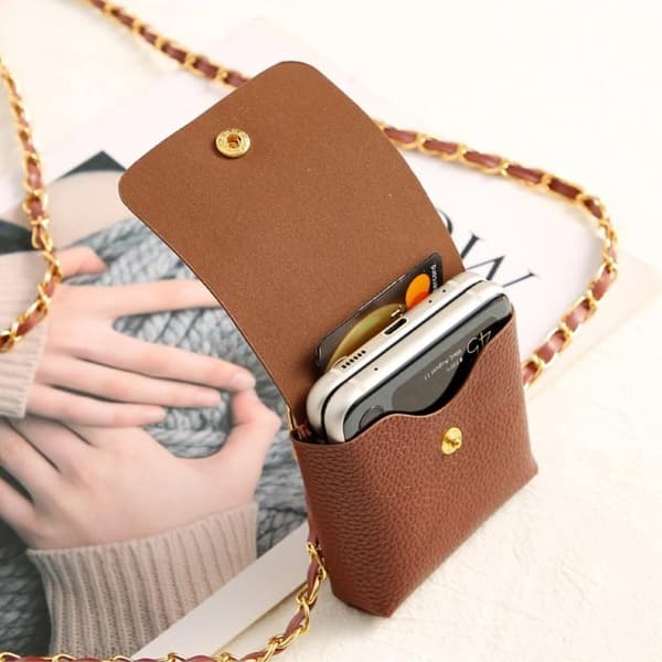 Galaxy Z Flip 4/Z Flip 3 Halsbandsfodral Crossbody - Svart