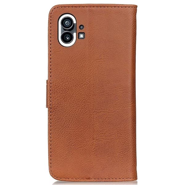 KHAZNEH Nothing Phone 1 Plånboksfodral Folio Flip - Brun