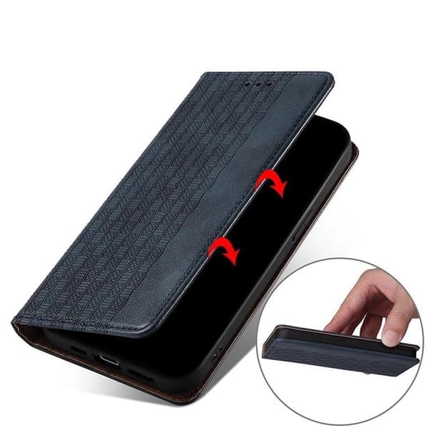 Xiaomi Redmi Note 11 Pro 4G/5G Plånboksfodral Magnet Strap - Blå