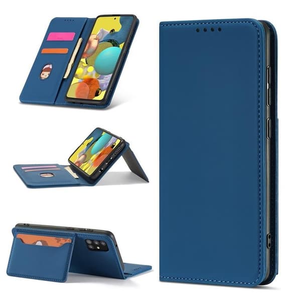 Xiaomi Redmi Note 11 Pro 4G/5G Plånboksfodral Magnet Stand - Blå