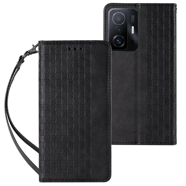 Xiaomi Redmi Note 11 Pro 4G/5G Plånboksfodral Magnet Strap - Svart