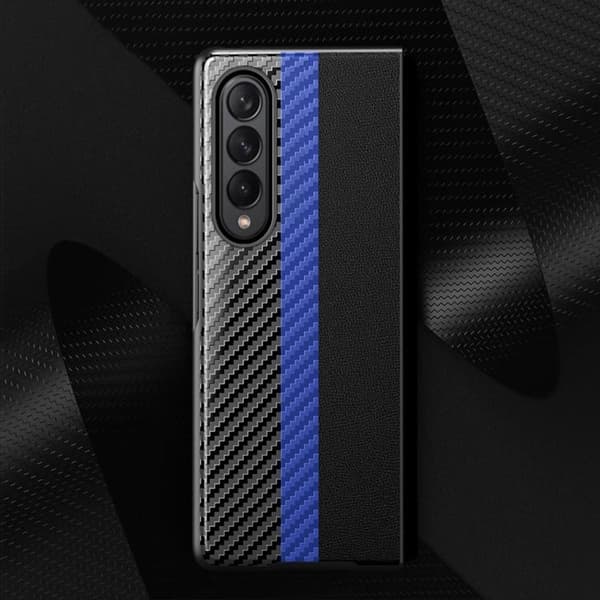 Galaxy Z Fold 4 Skal Carbon Fiber - Rosa
