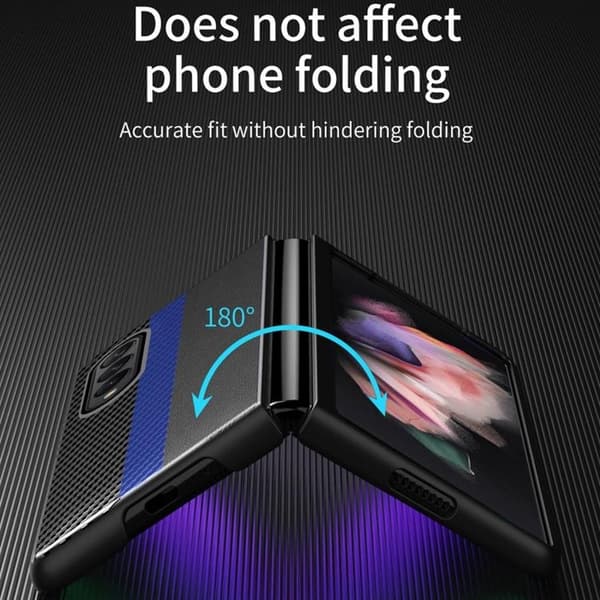 Galaxy Z Fold 4 Skal Carbon Fiber - Rosa