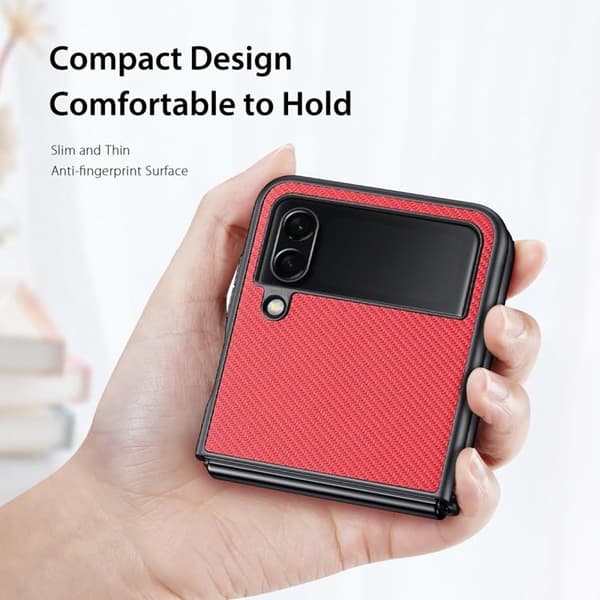 Dux Ducis Galaxy Z Flip 4 Skal Fino - Röd