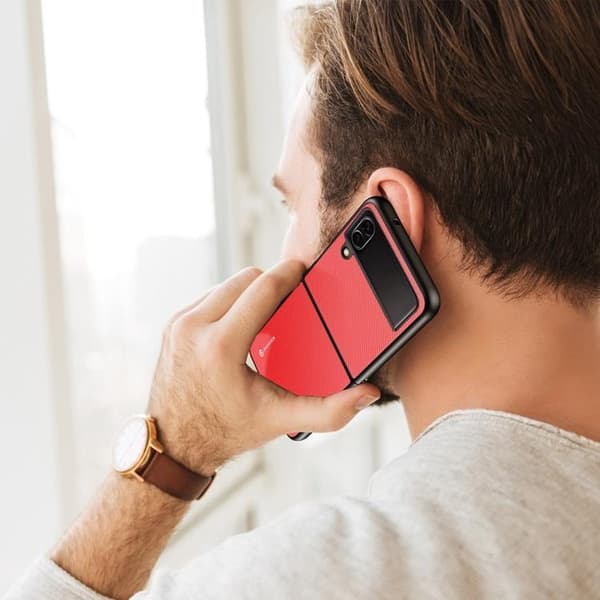 Dux Ducis Galaxy Z Flip 4 Skal Fino - Röd